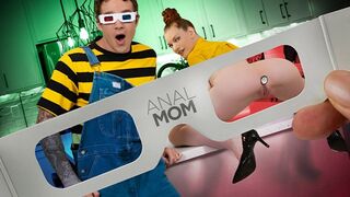 Mostoha chciał zabawki w tyłku mojej mamy, ale dałem ci mojego fiuta