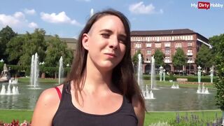 Niemiecki turystyczny dziewczyna outdoor anal Kurwa
