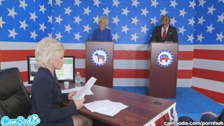 Parker Swayze i Bernie w parodii seksu Trump- Clinton