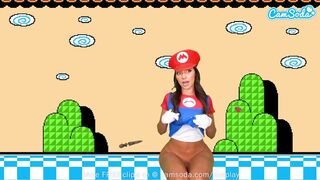 Sisi Rose 's big-ass cosplayje super mario maker z cipki kobiecy zegarek