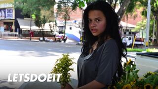 Cute brązowy mamuśki selena przycisk głęboko przejebane w łacinie cipki