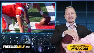 Wiadomości z ostatniej chwili: reporter wiadomości pieprzy swoją czerwoną koleżankę i 18-letnią aktorkę