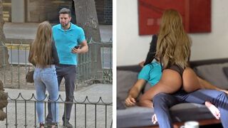 Gorąca Wenezuela dziewczyna dostaje bogaty gringo Dick w czarne stringi