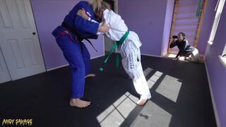 Jiu jitsu szkolenia zmiany dominujące kurwa trener Andy Savage