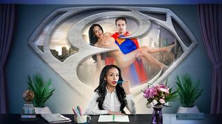 Naughty little reporter lois lane tonięcie z powodu superman ogromny kutas