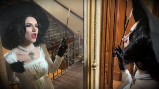 Lady Dimitrescu 's Wild Suction and Sucking - Resident evil Village Cosplay Halloween 2023