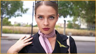 Hot air hostessa uwiodła mnie - pieprzyć ją i spray na jej twarzy 4k - katecheta