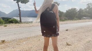 Stopped-up nastolatek blondynka suka pieprzy jej Dick twardy