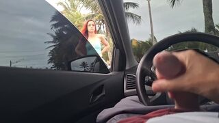 Ryzykowne fuck- up dla gorącej dziewczyny na ulicy w miejscu publicznym