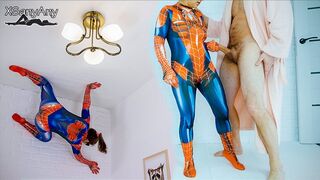 Spidey suka zostaje złapany kurwa