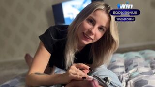 Amatorskie blondynka dziewczyna z a Duży Dick