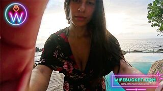 WifeBucket 's Wins - Sentymentalna MILF Rycerze w Sunset z wielkimi piersiami i pasją