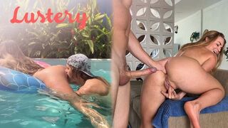 Blondynka Buxom Amatorskie tyłek jest fucked po pływaniu