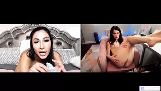 Evelyn Claire i Gianna Dior nastolatek lesbijski kamera internetowa samozadowolenie